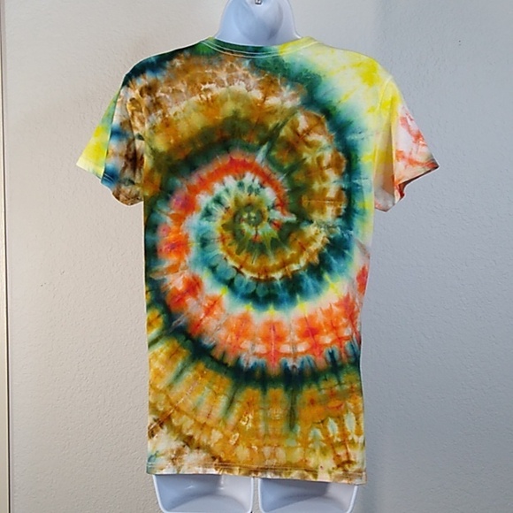 WOMENS NEW TIE DYE S/S T SHIRT MEDIUM - Picture 3 of 4